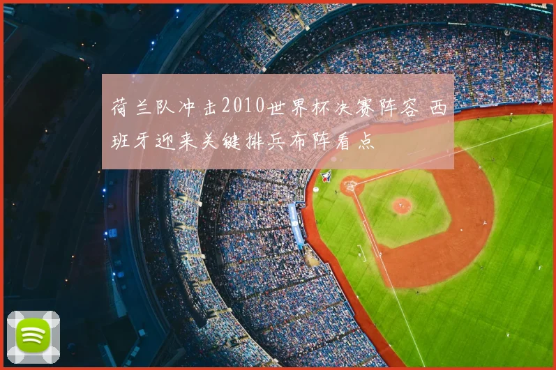 荷兰队冲击2010世界杯决赛阵容 西班牙迎来关键排兵布阵看点